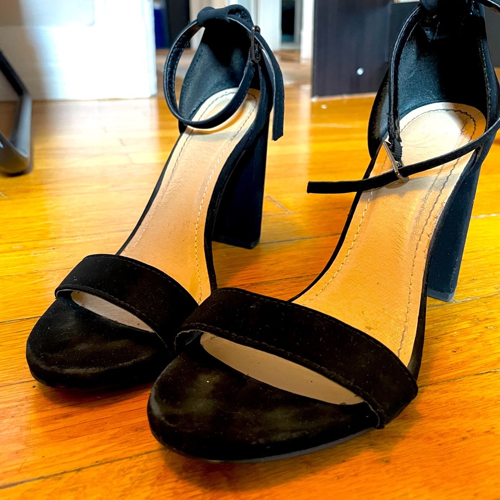 Wedge block heel